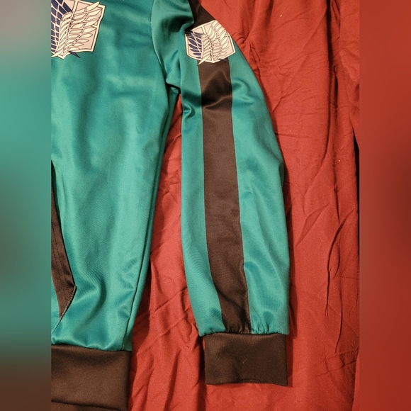 Attack on Titan Anime Cosplay Costume Hoodie Jacket Zip-up Womans XL Mens Large - Picture 4 of 7